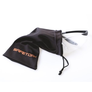 CUSTODIA per occhiali in poliestere colore nero flessibile