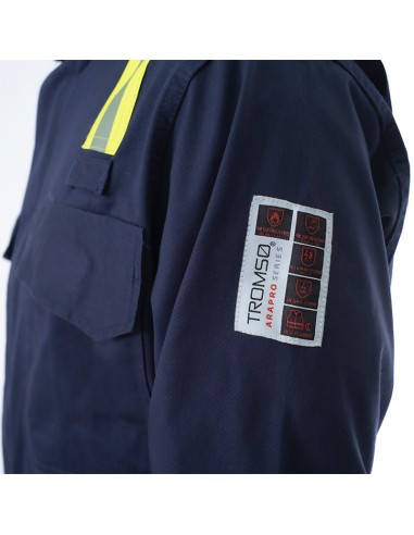 ARAPRO, mörkblå multiprotective overall med reflexer