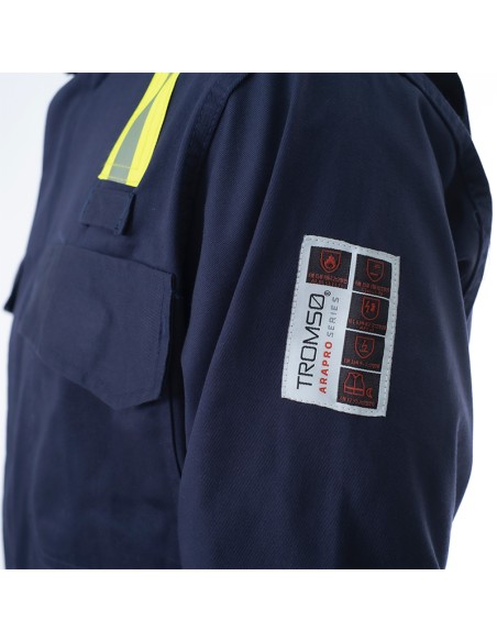 ARAPRO, combinaison multiprotection bleu marine avec bandes réfléchissantes
