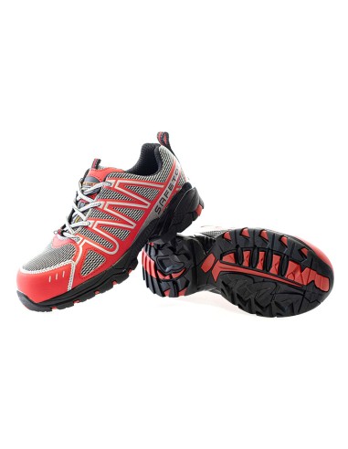 PERLIO Red, chaussure S1P rouge en microfibre sans métal