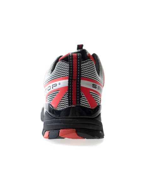 PERLIO Red, scarpa S1P rossa in microfibra senza metallo