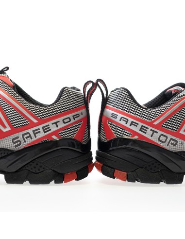 PERLIO Red, scarpa S1P rossa in microfibra senza metallo