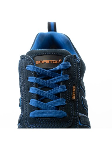 BAIO Blu, scarpa S1P pelle nabuk suola EVA metal free