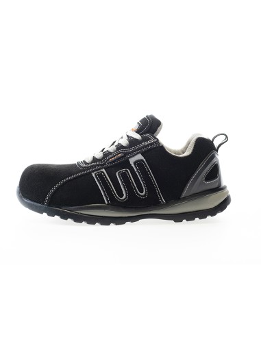 BAIO γκρι-μαύρο, παπούτσι S1P από nubuck με σόλα EVA χωρίς μέταλλο