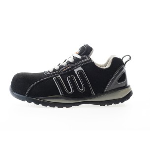 BAIO gris-negro, zapato S1P nobuck suela EVA metalfree