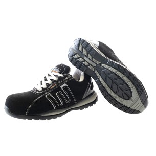 BAIO grey-black, S1P nobuck shoe with EVA sole metalfree 2