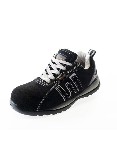 BAIO γκρι-μαύρο, παπούτσι S1P από nubuck με σόλα EVA χωρίς μέταλλο