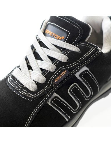 BAIO γκρι-μαύρο, παπούτσι S1P από nubuck με σόλα EVA χωρίς μέταλλο