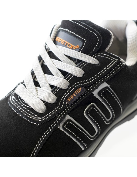 BAIO gris-negro, zapato S1P nobuck suela EVA metalfree