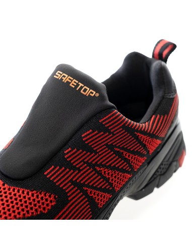 TOKIO, chaussure rouge S1P sans lacets élastique Flytex