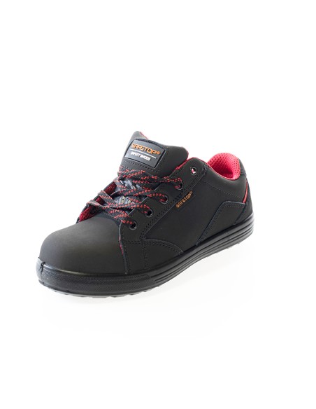 CAMPIO, scarpa S3 casual con lacci in pelle fiore bovina