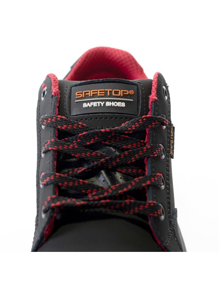 CAMPIO, zapato S3 casual de cordones en cuero flor vacuno DESCAT