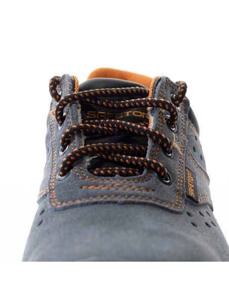 INCIO, luftad blå nubuck S1P-sko