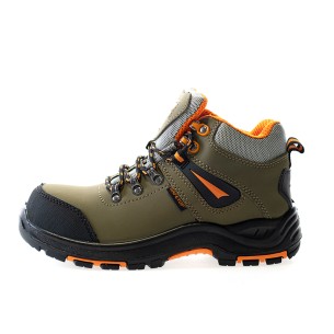 bota CANCIO S3 HRO 300ºC feita em nobuck khaki
