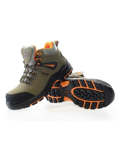 CANCIO, stövel S3 HRO 300ºC gjord i nubuck khaki