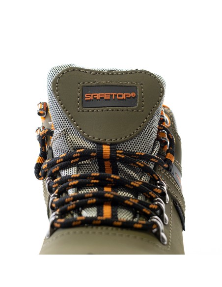 CANCIO, μπότες S3 HRO 300ºC κατασκευασμένες από nubuck χακί