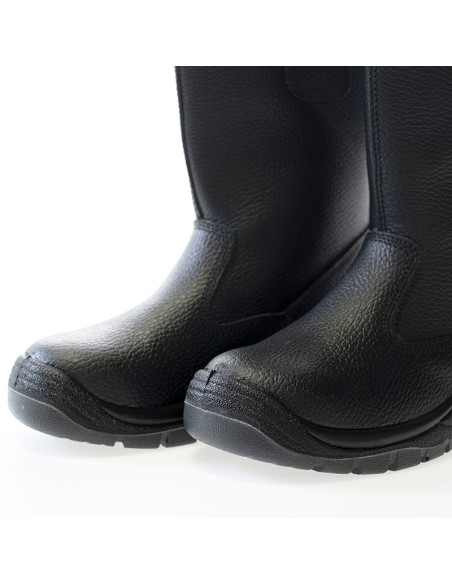 OHIO, bota de cano médio S3, em couro de búfalo