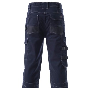 TRIVES, pantalon Stretch coton Oxford bleu, tailles S-3XL 2