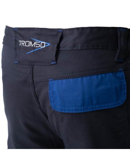 VENLO, pantaloni stretch bicolore multitasche