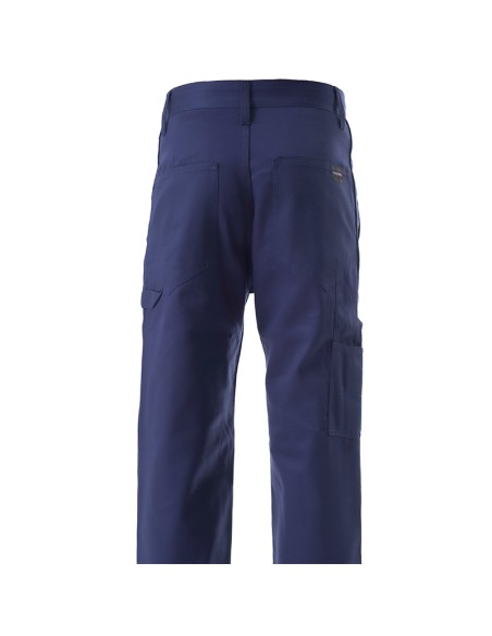 ORTO, pantalon 100% coton bleu marine tailles XS-3XL