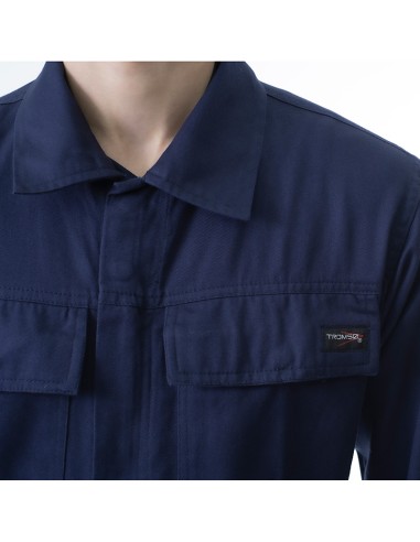 ARBO, veste 100% coton bleu marine tailles S-2XL