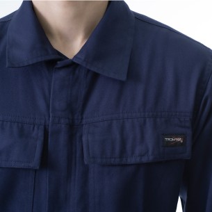 ARBO, chaqueta 100% algodón azul marino tallas S-2XL 2