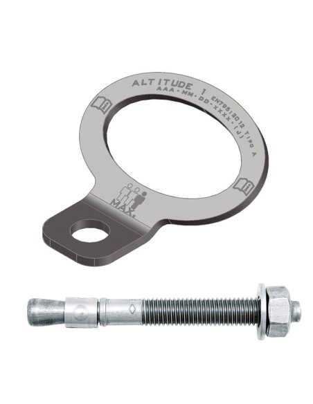 ANKARPLATTA 70 mm för 3 användare med 16 mm skruv