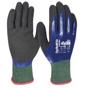 DryCut-N, Cut-resistant glove C, waterproof nitrile 18G