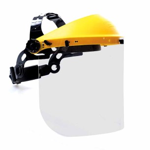 FACY, transparent ansiktsskydd med visor 200x395, 1B