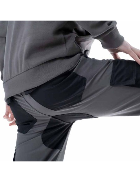GROVE, pantalon multi-poches gris-noir taille S-3XL