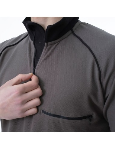 SADIÁS, technical polo shirt grey/black or blue/black sizes S-2XL