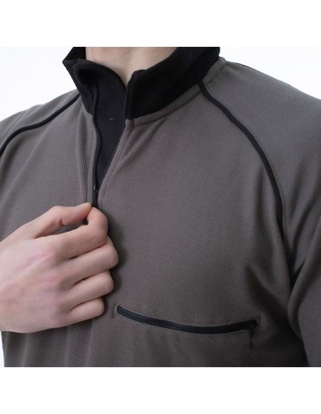 SADIÁS, polo técnico cinzento/preto ou azul/preto tamanhos S-2XL