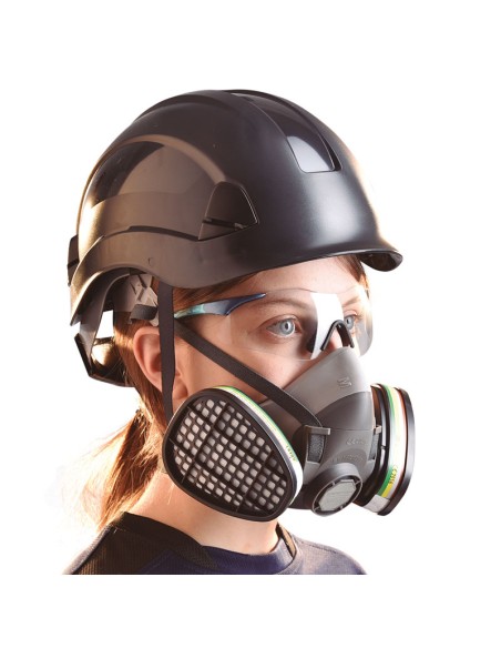 SEMI-MÁSCARA SAFETOP Série 4600 de TPR hipoalergénico Tamanho M/L