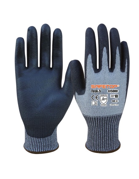 TASK-5, granular polyurethane cut-resistant glove C