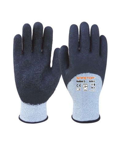 RUBBER-5, guante anticorte B de látex rugoso