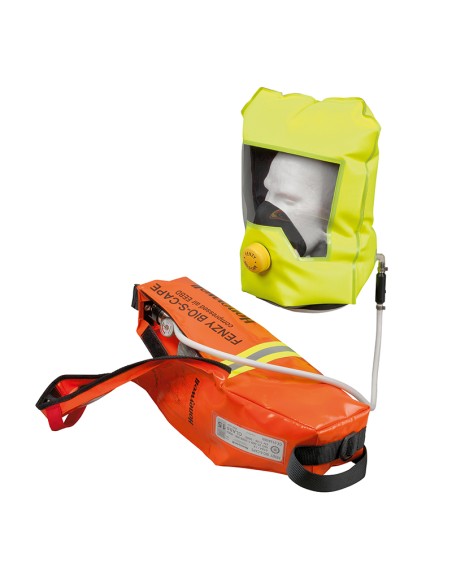BIO-S-CAPE máscara escape ar comprimido c/cilindro aço 3 LT