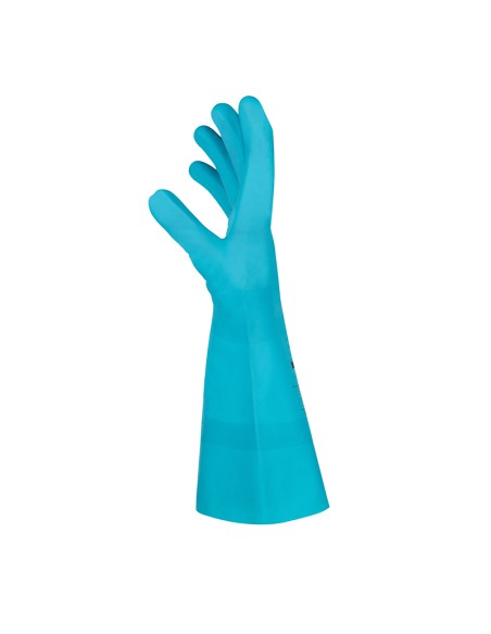 FLEXTRIL FLOCKED, guanto nitrile alimentare+chimico