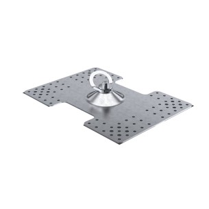 ANCHORAGE FOR SANDWICH SHEET +0.50mm WITH RIVETS AND HOOK