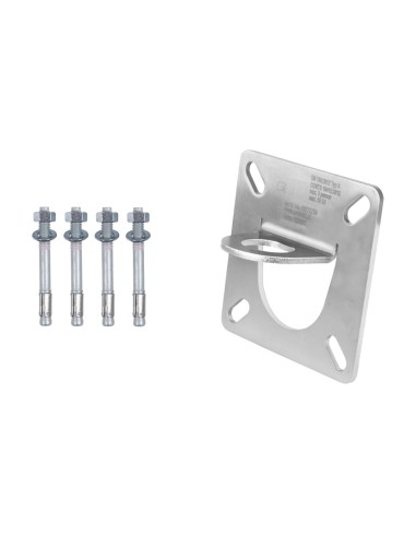 SET D'ANCRAGE Plaque acier 3 pers. pour Béton avec vis