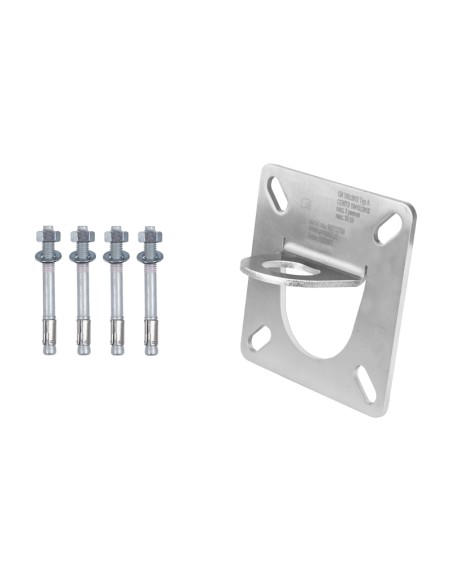 Conjunto de Ancoragem Placa de aço para 3 pessoas para Betão com parafusos