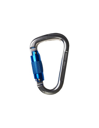 MOSQUETÓN 22mm, twist lock, giro y pivote, Aluminio