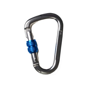 MOUSQUETON À VERROUILLAGE PAR VIS, ALUMINIUM