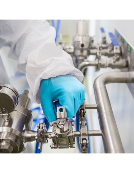 FLEXTRIL FLOCKED, guante nitrilo alimentario y químico