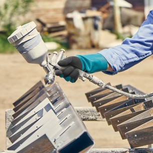 FLEXTRIL, guanto nitrile alimentare+chimico+100º rivestito 2