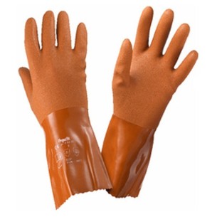 REDGRIP, כפפה מכנית-כימית PVC, מחוספסת, גמישה