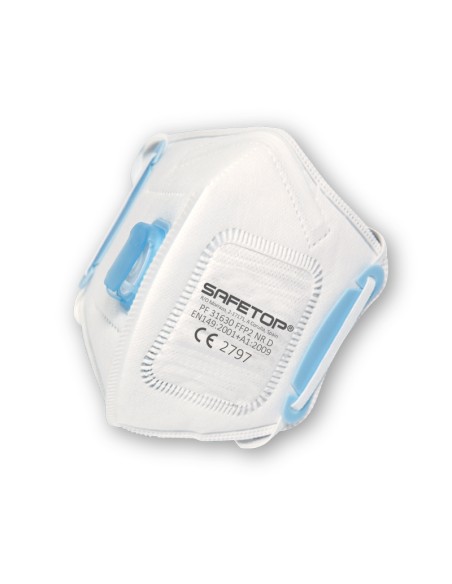 FFP2 Mask with valve + membrane NR D vertical foldable