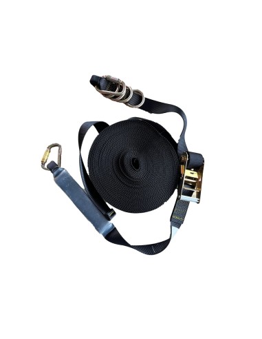 LINHA DE VIDA 30m para 4 pessoas, ajustável com bolsa