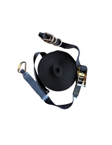 LIGNE DE VIE 30m pour 4 personnes, réglable avec sac