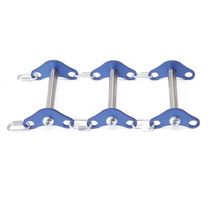 PROTECTOR para bordes, de aluminio y acero inox, 300mm