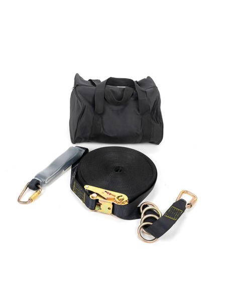 LINHA DE VIDA 30m para 4 pessoas, ajustável com bolsa